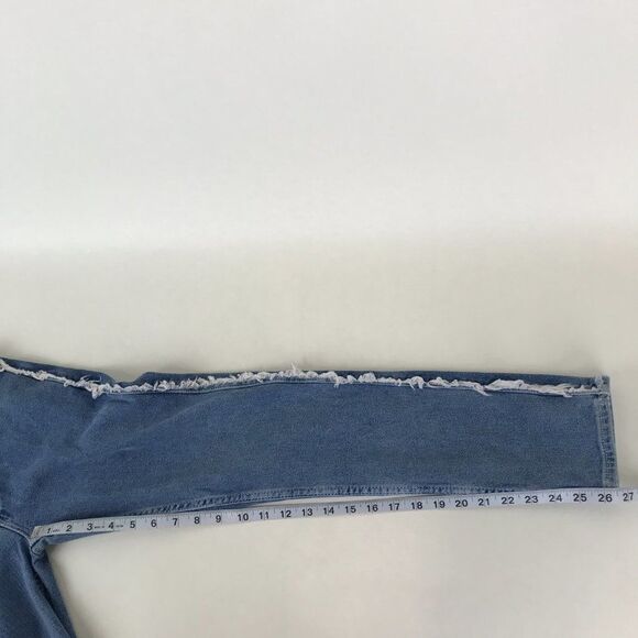 ASOS Frayed Outseam Skinny Jeans Women's Size 28 Mid-Rise Stretch Denim Pockets - Picture 12 of 14